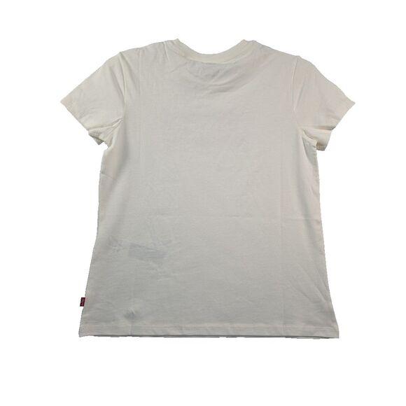 Levi's Perfect Tee Standard Fit T-Shirt Women's Size L Floral Spellout Target - Picture 2 of 10